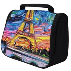 Eiffel Tower Starry Night Print Van Gogh Full Print Travel Pouch (big) by Modalart