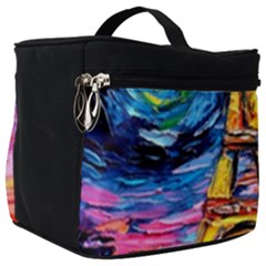 Eiffel Tower Starry Night Print Van Gogh Make Up Travel Bag (big) by Modalart