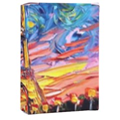 Eiffel Tower Starry Night Print Van Gogh Playing Cards Single Design (rectangle) With Custom Box by Modalart