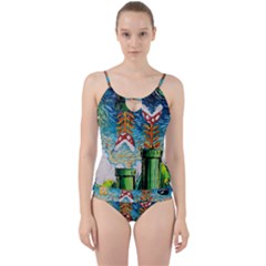 Cartoon Game Games Starry Night Doctor Who Van Gogh Parody Cut Out Top Tankini Set by Modalart