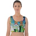 Cartoon Game Games Starry Night Doctor Who Van Gogh Parody Velvet Crop Top View1