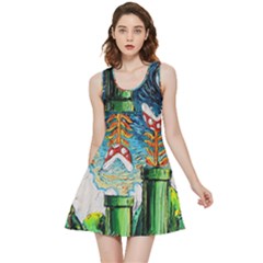 Cartoon Game Games Starry Night Doctor Who Van Gogh Parody Inside Out Reversible Sleeveless Dress by Modalart