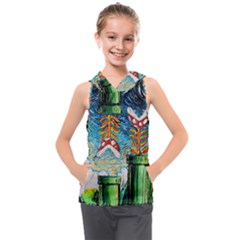 Cartoon Game Games Starry Night Doctor Who Van Gogh Parody Kids  Sleeveless Hoodie by Modalart