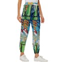 Cartoon Game Games Starry Night Doctor Who Van Gogh Parody Women s Cropped Drawstring Pants View3