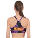 Halloween Art Starry Night Hallows Eve Black Cat Pumpkin Basic Training Sports Bra View2