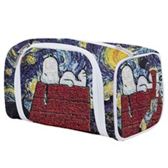 Cartoon Dog House Van Gogh Toiletries Pouch by Modalart