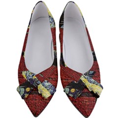 Cartoon Dog House Van Gogh Women s Bow Heels by Modalart