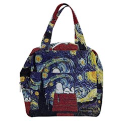 Cartoon Dog House Van Gogh Boxy Hand Bag by Modalart