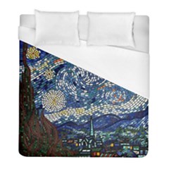 Mosaic Art Vincent Van Gogh Starry Night Duvet Cover (full/ Double Size) by Modalart