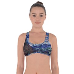 Mosaic Art Vincent Van Gogh Starry Night Got No Strings Sports Bra by Modalart