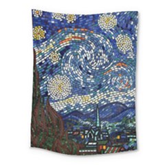 Mosaic Art Vincent Van Gogh Starry Night Medium Tapestry by Modalart