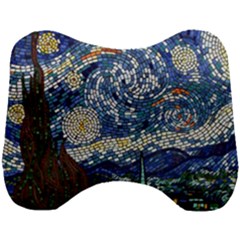 Mosaic Art Vincent Van Gogh Starry Night Head Support Cushion by Modalart