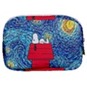 Cartoon Dog Starry Night Van Gogh Parody Make Up Pouch (Small) View2