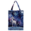 Unicorn Starry Night Print Van Gogh Classic Tote Bag View1