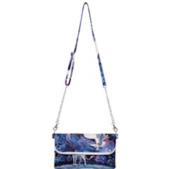 Unicorn Starry Night Print Van Gogh Mini Crossbody Handbag by Modalart