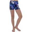 Unicorn Starry Night Print Van Gogh Kids  Lightweight Velour Yoga Shorts View1