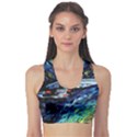 Star Ship Parody Art Starry Night Fitness Sports Bra View1