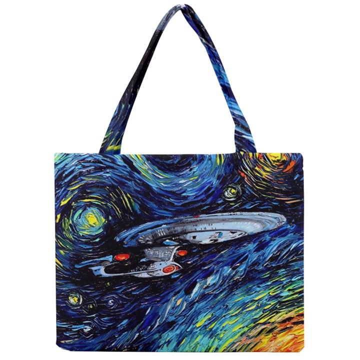 Star Ship Parody Art Starry Night Mini Tote Bag