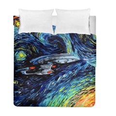 Star Ship Parody Art Starry Night Duvet Cover Double Side (full/ Double Size) by Modalart