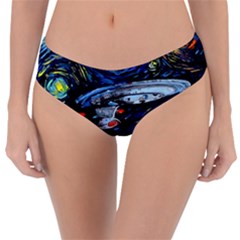 Star Ship Parody Art Starry Night Reversible Classic Bikini Bottoms by Modalart