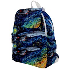 Star Ship Parody Art Starry Night Top Flap Backpack by Modalart