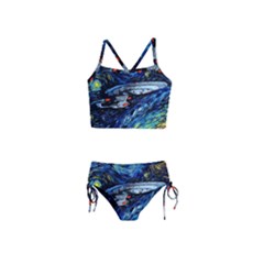 Star Ship Parody Art Starry Night Girls  Tankini Swimsuit by Modalart