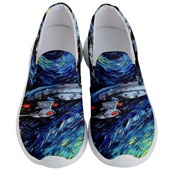 Star Ship Parody Art Starry Night Men s Lightweight Slip Ons by Modalart