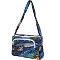 Star Ship Parody Art Starry Night Front Pocket Crossbody Bag View1