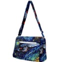 Star Ship Parody Art Starry Night Front Pocket Crossbody Bag View2