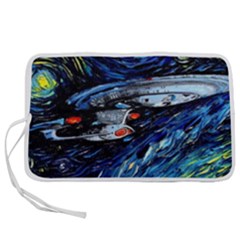 Star Ship Parody Art Starry Night Pen Storage Case (m) by Modalart