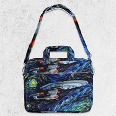 Star Ship Parody Art Starry Night Macbook Pro 13  Shoulder Laptop Bag  by Modalart