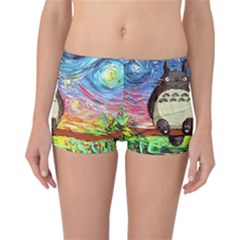 Totoro Starry Night Art Van Gogh Parody Reversible Boyleg Bikini Bottoms by Modalart