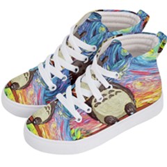 Totoro Starry Night Art Van Gogh Parody Kids  Hi-top Skate Sneakers by Modalart