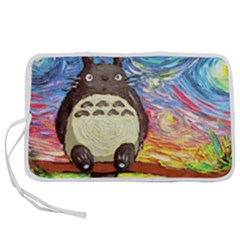 Totoro Starry Night Art Van Gogh Parody Pen Storage Case (m) by Modalart