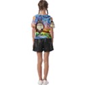 Totoro Starry Night Art Van Gogh Parody Kids  Butterfly Cutout T-Shirt View2