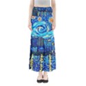 Starry Night Van Gogh Painting Art City Scape Full Length Maxi Skirt View1