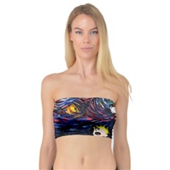 Cartoon Art Starry Night Van Gogh Bandeau Top by Modalart