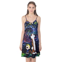 Cartoon Art Starry Night Van Gogh Camis Nightgown  by Modalart