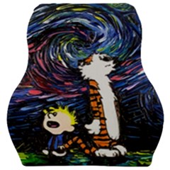 Cartoon Art Starry Night Van Gogh Car Seat Velour Cushion  by Modalart