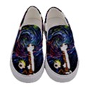 Cartoon Art Starry Night Van Gogh Women s Canvas Slip Ons View1