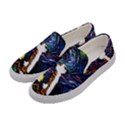 Cartoon Art Starry Night Van Gogh Women s Canvas Slip Ons View2