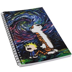 Cartoon Art Starry Night Van Gogh 5 5  X 8 5  Notebook by Modalart