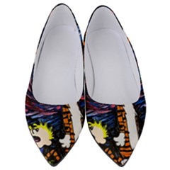 Cartoon Art Starry Night Van Gogh Women s Low Heels by Modalart