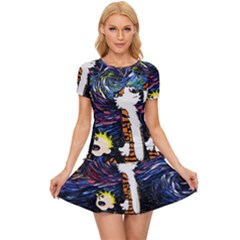 Cartoon Art Starry Night Van Gogh Women s Sports Wear Set by Modalart