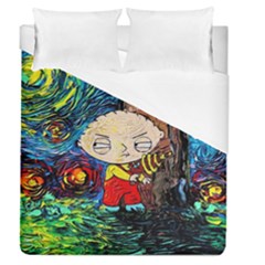 Cartoon Starry Night Vincent Van Gogh Duvet Cover (queen Size) by Modalart