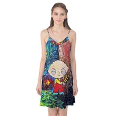 Cartoon Starry Night Vincent Van Gogh Camis Nightgown  by Modalart