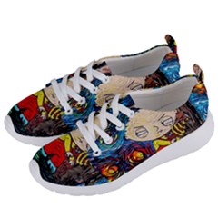 Cartoon Starry Night Vincent Van Gogh Women s Lightweight Sports Shoes by Modalart