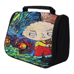 Cartoon Starry Night Vincent Van Gogh Full Print Travel Pouch (small) by Modalart