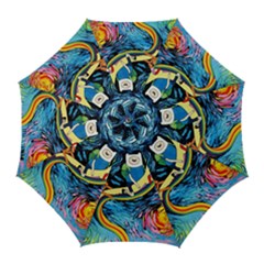 Adventure Time Art Starry Night Van Gogh Golf Umbrellas by Modalart