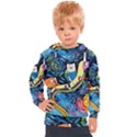 Adventure Time Art Starry Night Van Gogh Kids  Hooded Pullover View1